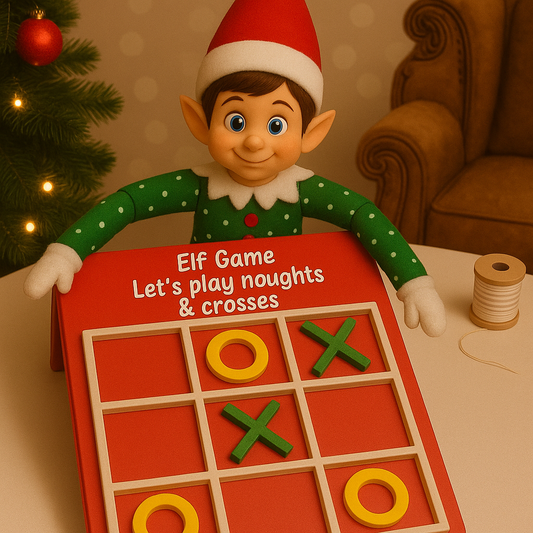 ELF Tic-Tac-Toe Game – Fun Holiday Activity for Kids